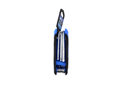 Изображение набор ключей vertextools (вертекс) torx имбусовых, складных, зведочек  8 шт. (t9 - t40)