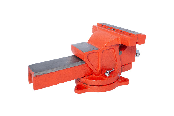 Изображение тиски слесарные , поворотные , с наковальней,ермак 150 мм  -zzz-