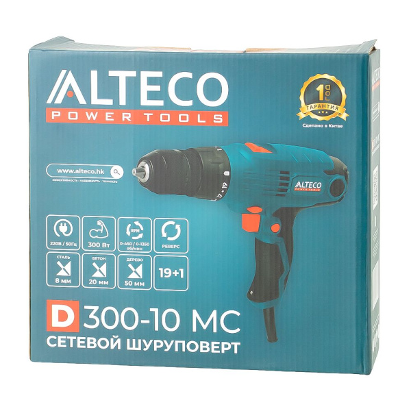 Изображение сетевой шуруповёрт alteco d 0328 (d 300-10 mc)