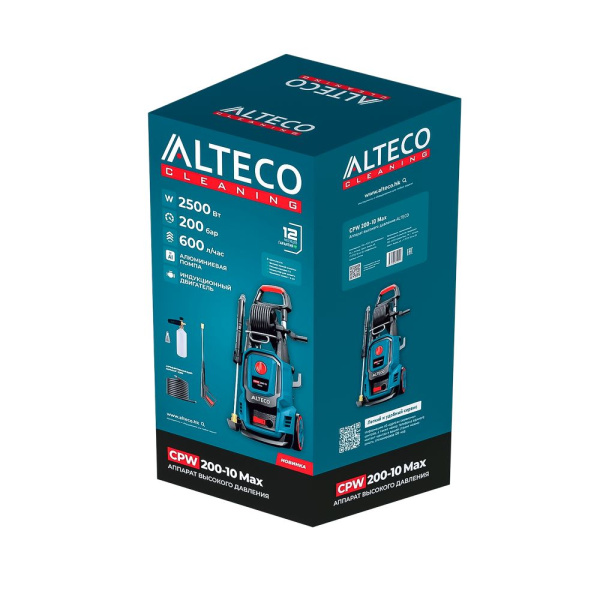 Изображение аппарат высокого давления сpw 200-10 max  alteco -zzz-