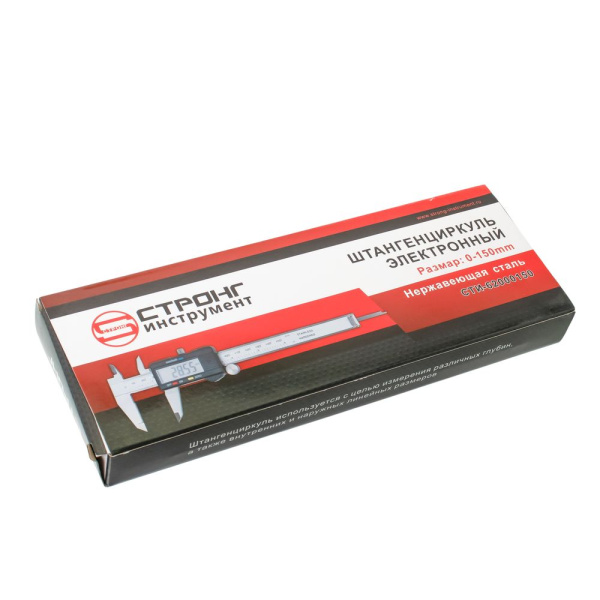 Изображение штангенциркуль электронный 0-150 мм стронг (сти-620) / 