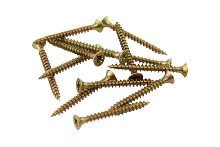 Изображение шуруп потай для дерева 3*30, желтый цинк /1000