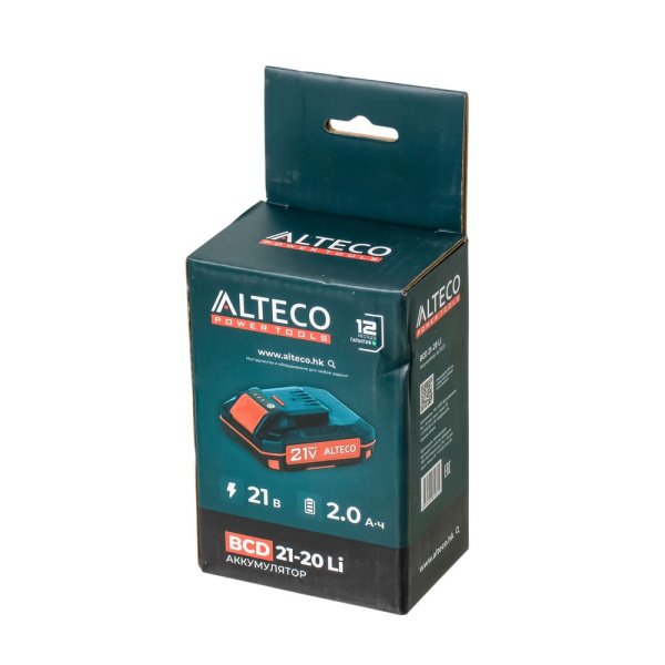 Изображение аккумулятор alteco bcd 21-20 li, 21 в / 2 а·ч