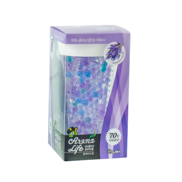 Изображение акция ! освежитель воздуха гель sdk "aroma life" 150г (бусины, лаванда) / 12