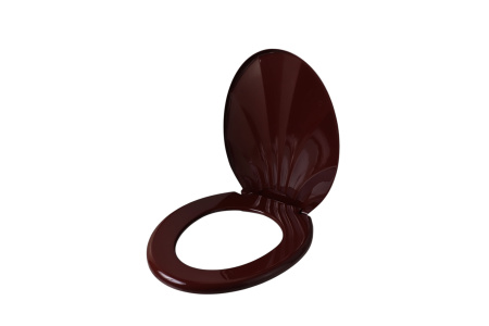 Изображение крышка для унитаза ракушка росспласт (уп. 10) коричневая