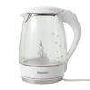 Изображение чайник energy e-262 (1.7л) стекло, пластик белый, мощность 1850-2200 вт