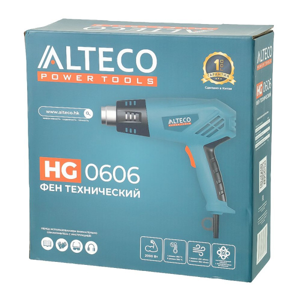 Изображение фен строительный hg 0606 alteco