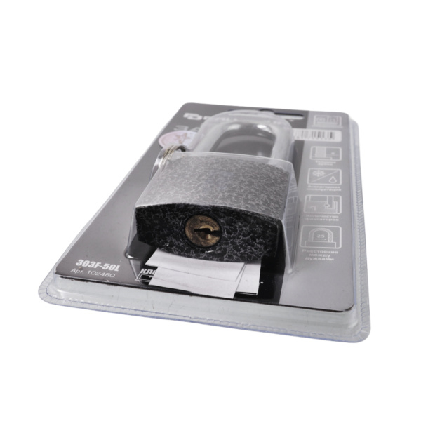 Изображение замок навесной palladium 303f- 50l мм, (6/24 шт) длинное ушко