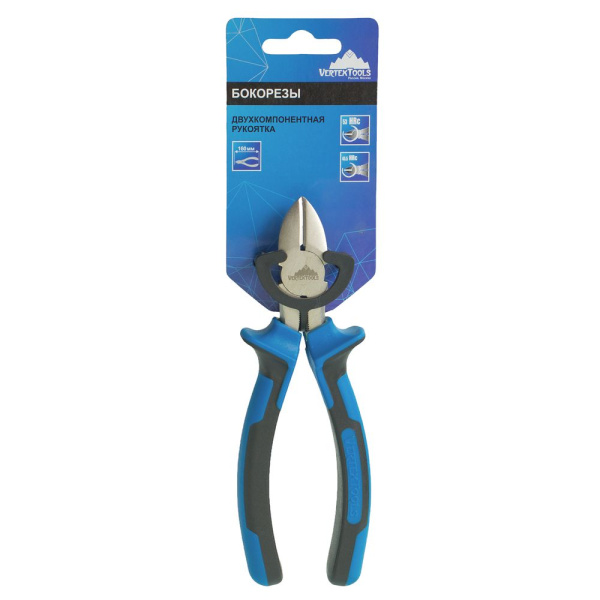 Изображение бокорезы (кусачки) vertextools (вертекс) профи 160 мм 0036-160 /6 шт / 60