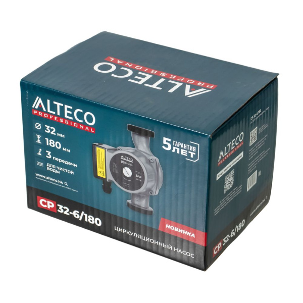 Изображение насос циркуляционный alteco cp 32-6/180, 100 вт (качество воды - чистая)   акция !