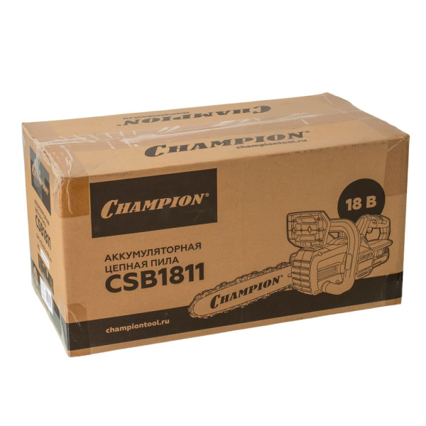 Изображение аккумуляторная пила champion 18 в, об/мин 2300, с акб и з/у  акция !