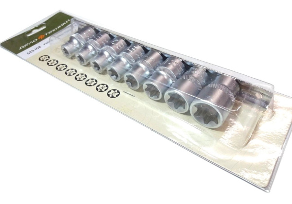 Изображение набор головок дт 1/2 torx (е10-е24) 8пр. /1/10 623108