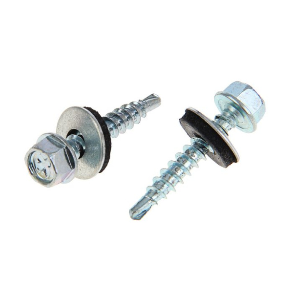 Изображение саморез кровельный 5,5*25, с шайбой (250) / 16 в коробке