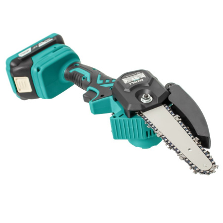 Изображение аккумуляторная цепная мини-пила torgwin бесщеточная 18 в / 2 а*ч / 6" 150 мм 36 зв