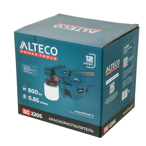 Изображение краскопульт alteco sg 2205 (800 вт)