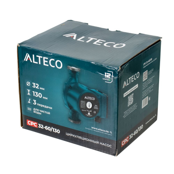 Изображение насос циркуляционный alteco cpc 32-60/130, 93 вт ( качество воды - чистая)  акция !