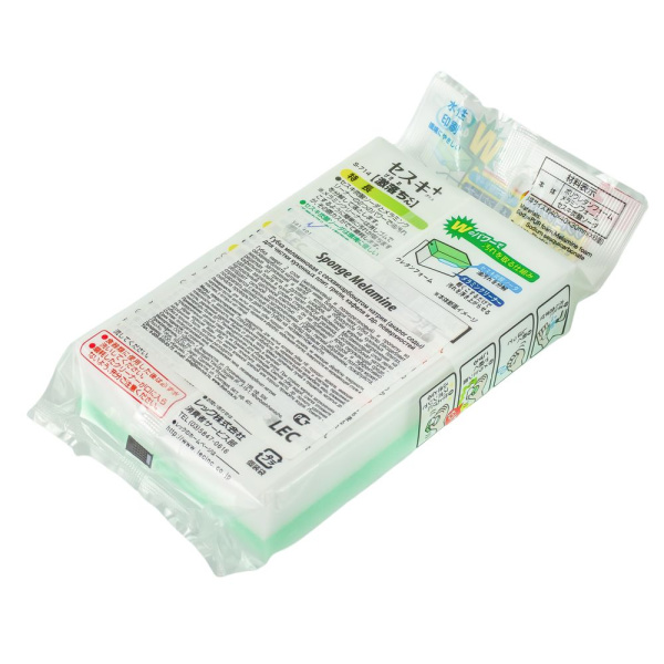 Изображение губка меламиновая с содой lec 6 спонжей (40х40х29 мм) для чистки кухонных плит, кафеля и д/ 60