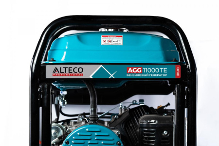 Изображение генератор бензиновый alteco agg 11000te duo professional 8.5 квт