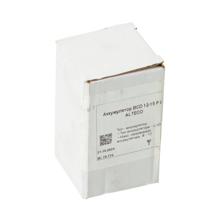 Изображение аккумулятор alteco bcd 12-15 p li, 14.4 в / 1.5 а·ч  акция !