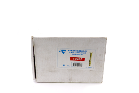 Изображение болт анкерный 10*80, с шестигранной головкой (75)