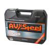 Изображение набор инструмента 1/2, 1/4, 3/8  - 219 предм av steel av-011219  акция !