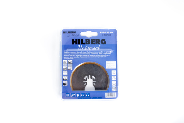 Изображение насадка на реноватор "полотно алмаз.универсал. hilberg radial ti-n 80 mm trio-diamond