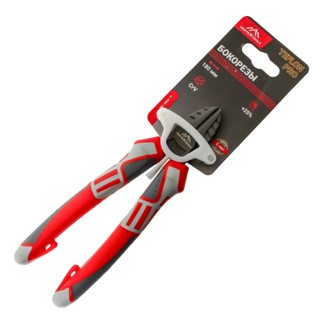 Изображение бокорезы (кусачки) vertextools (вертекс) teflon pro 180 мм трехкомпонентная рукоятка 4300-180