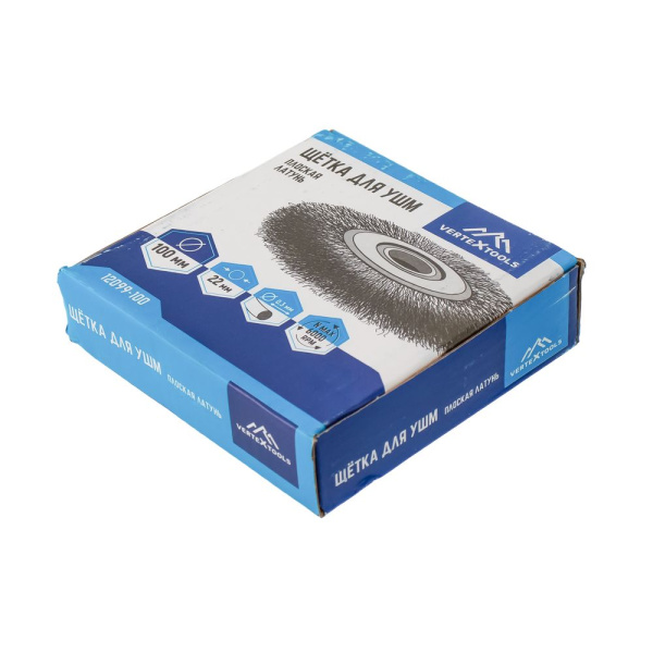 Изображение щетка для ушм vertextools (вертекс) плоская мягкая 100*22 мм 1/100