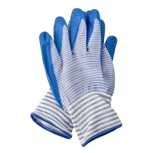 Изображение перчатки полосатые синие 12 / 960     п17