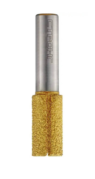 Изображение алмазная фреза прямая пазовая s12*d16*h30 standard strong(стронг) 