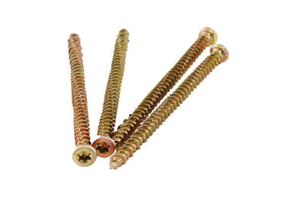 Изображение шуруп по бетону 7,5*112, желтый цинк /100