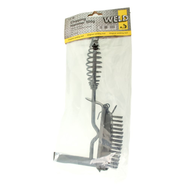 Изображение молоток сварщика chipping hammer 500 гр (с щеткой) weld