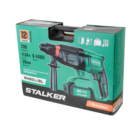Изображение перфоратор stalker (alteco) rh20 li bl аккумуляторный бесщеточный  акция !