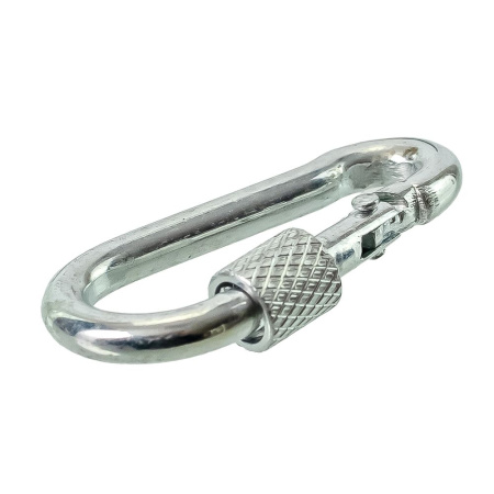 Изображение карабин оц 4 с фиксатором , din5299d /100шт