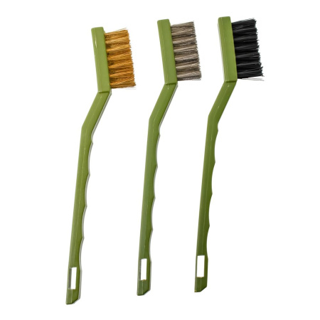 Изображение набор щёток-мини, (латунная, нержавеющая сталь, нейлоновая), 3 шт.