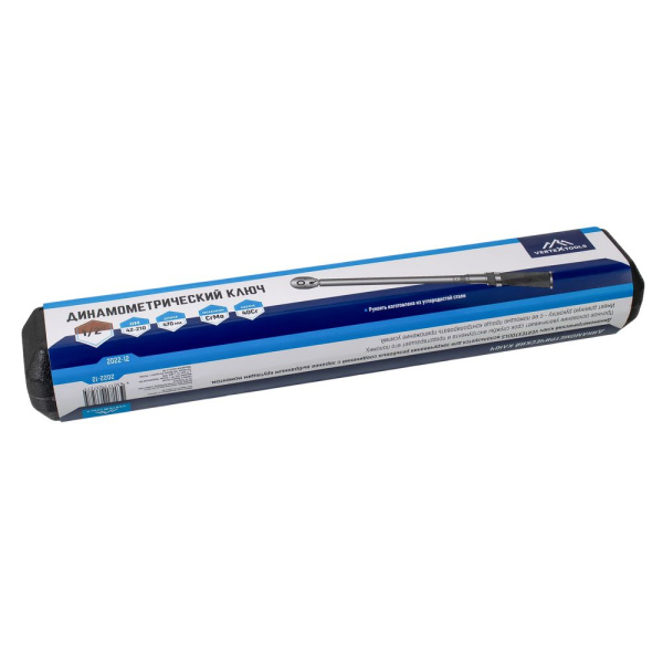 Изображение ключ динамометрический 1/2" 42-210 нм vertextools (вертекс)