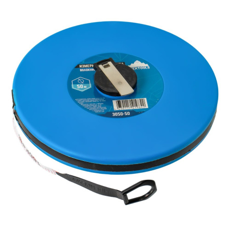 Изображение лента мерная vertextools (вертекс) (фибергласс) геодезическая закрытый корпус 50 м 3050-50