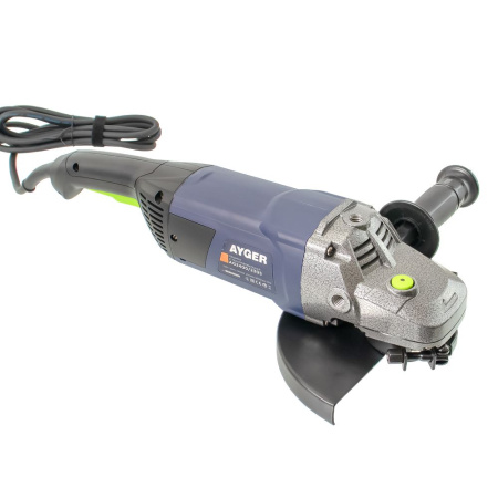 Изображение угловая шлифмашина (болгарка) ayger ag2400/230s  акция !