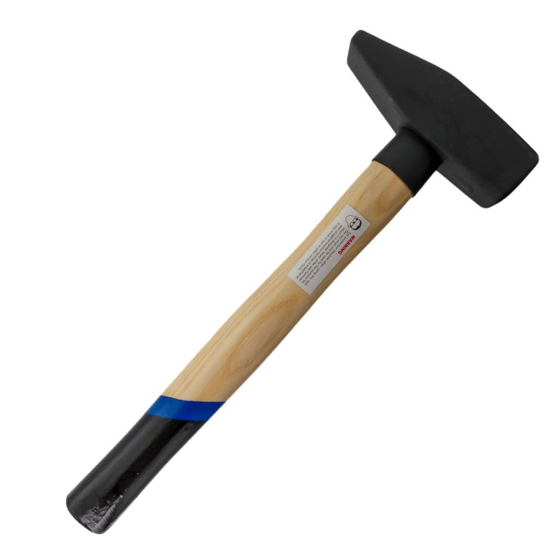 Изображение молоток слесарный с деревянной рукояткой vertextools (вертекс) 1500 гр, кв.б. 