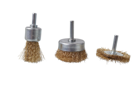 Изображение набор щеток для дрели 3пр (кисть 25 мм,50мм плоская,50 м чашка),ккк/12 (60 шт)