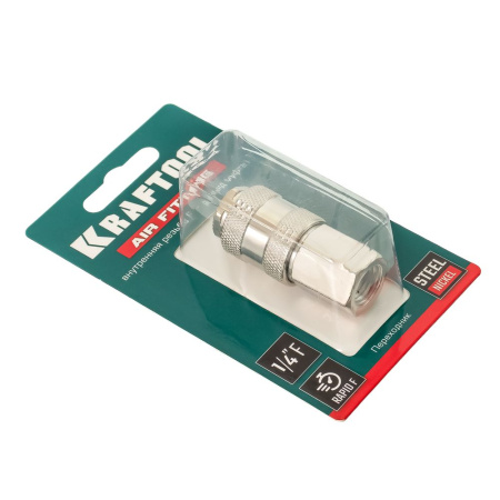 Изображение быстросъём с внутренней резьбой 1/4"f рапид мама kraftool 06593-1/4 / 30
