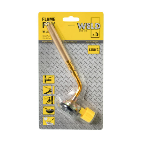 Изображение горелка на газовый балончик weld flame fox w-002