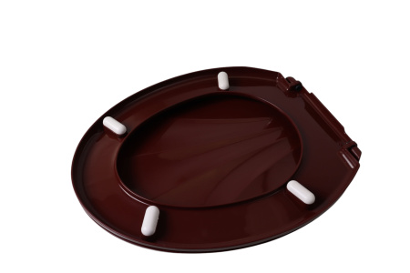 Изображение крышка для унитаза ракушка росспласт (уп. 10) коричневая