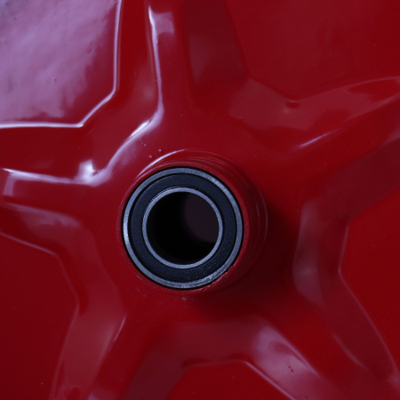 Изображение колесо пу красное 3,25/3,00-8ф f20 ось 70-80 без камеры