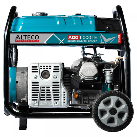 Изображение генератор бензиновый alteco agg 11000te duo professional 8.5 квт