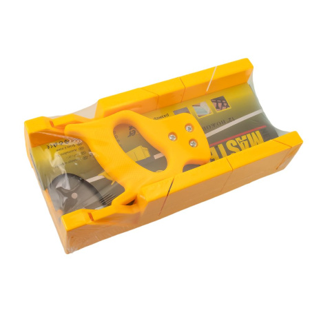 Изображение стусло пластмассовое с пилой, 300*100 мм большое "мастер"