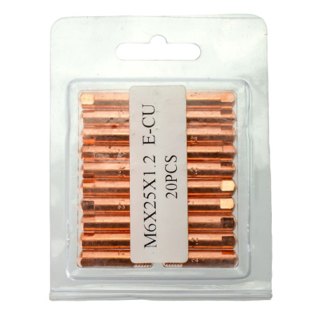Изображение наконечник токопроводящий brima e-cu м6*25 ф 1,2   /20 шт