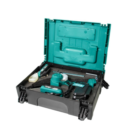 Изображение аккумуляторная цепная мини-пила torgwin бесщеточная 18 в / 2 а*ч / 6" 150 мм 36 зв