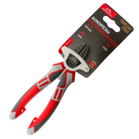 Изображение бокорезы (кусачки) vertextools (вертекс) teflon pro 160 мм трехкомпонентная рукоятка 4300-160 