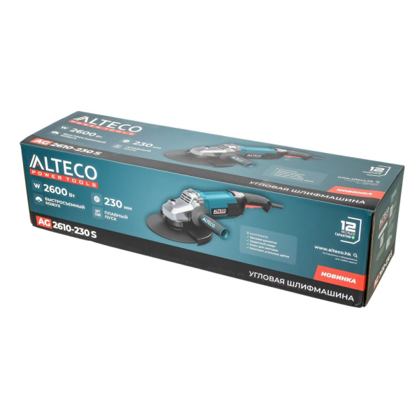 Изображение угловая шлифмашина (болгарка) alteco ag 2610-230 s